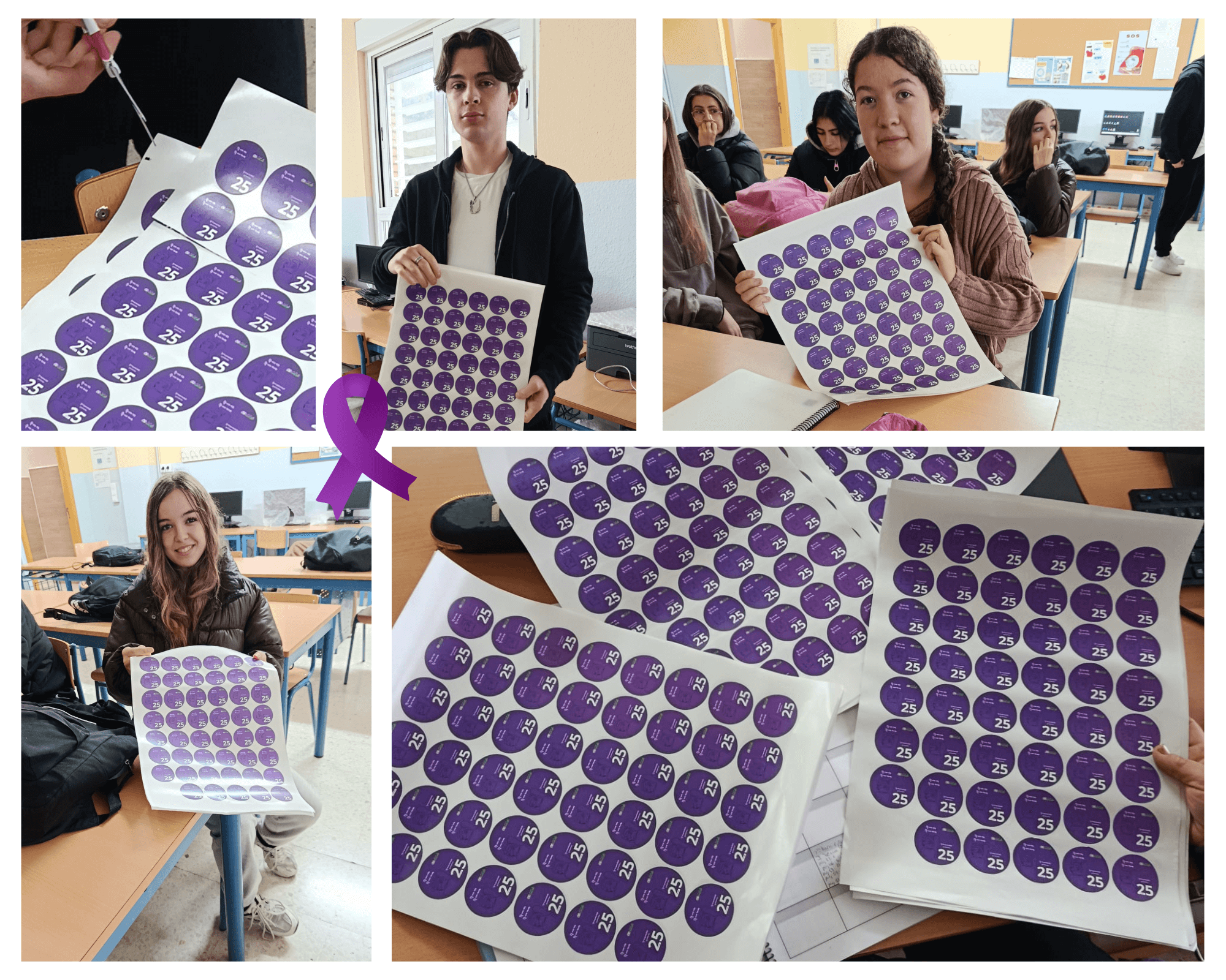 Collage pegatinas 25N comprimido